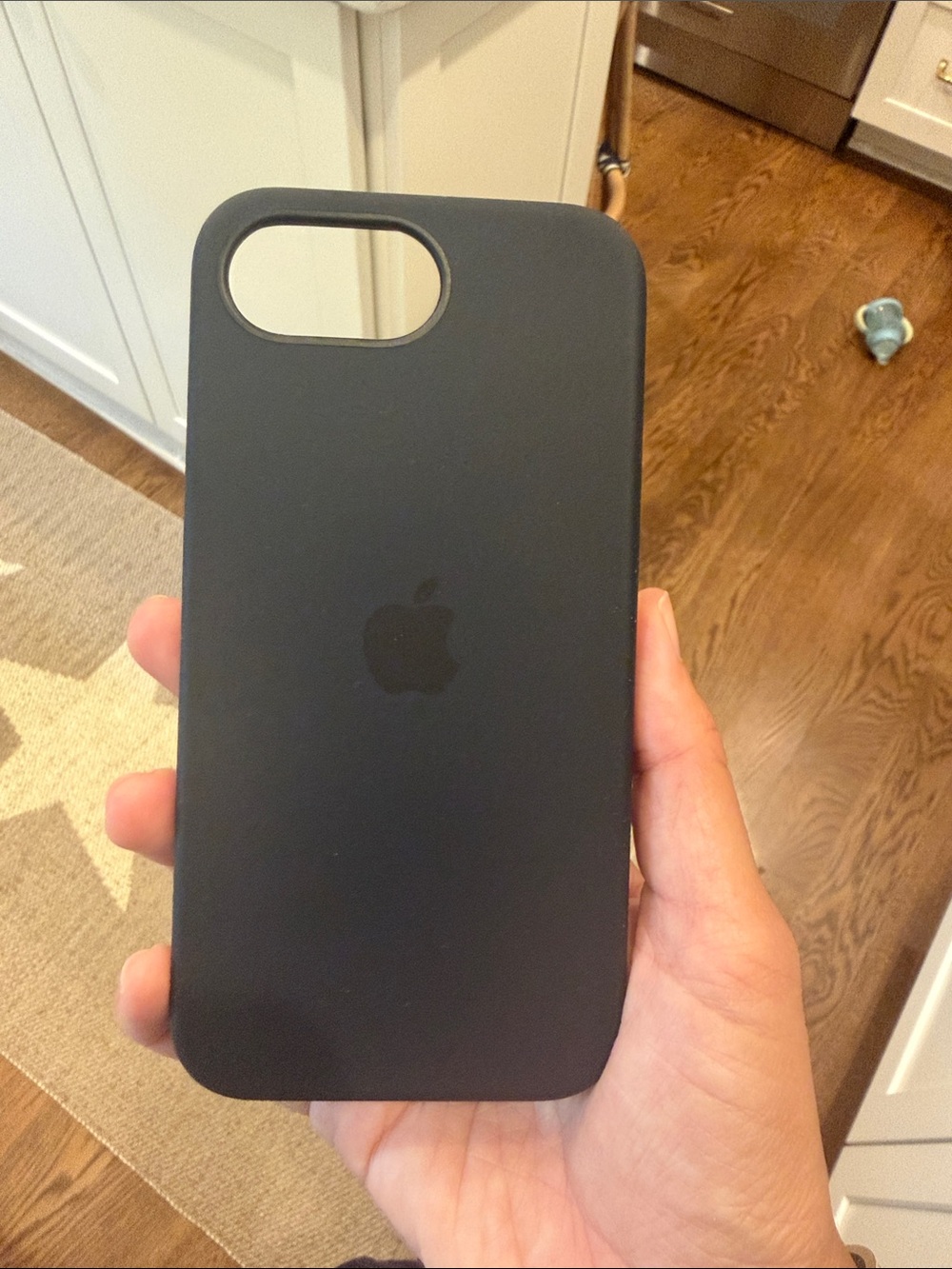 Apple Black Silicone iPhone Case with Apple Logo